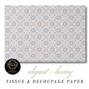 Elegant Spanish Geometric Lux Aesthetics  Tissue Paper