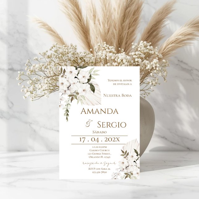 Elegant Spanish Wedding Invitation (Creator Uploaded)