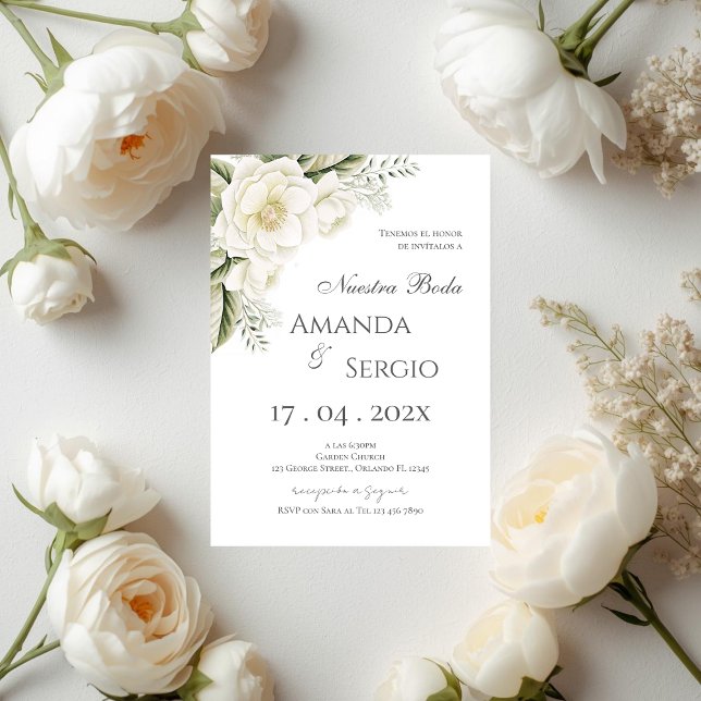Elegant Spanish Wedding Invitation (Creator Uploaded)