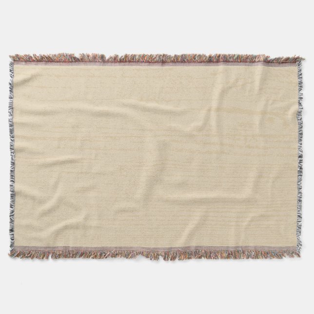 Elegant Spanish White Wood Grain  Throw Blanket (Front)