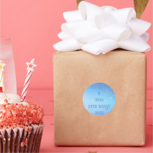 Elegant Sparkle Design for Wedding Sticker