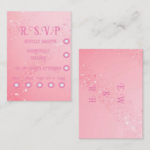 Elegant Sparkle Wedding Enclosure Card