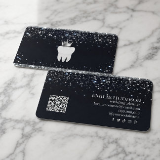 Elegant Sparkling Tooth Dentist | Modern Dental  Business Card