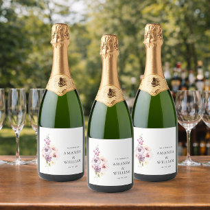 Elegant Sparkling Wine Bottle Label