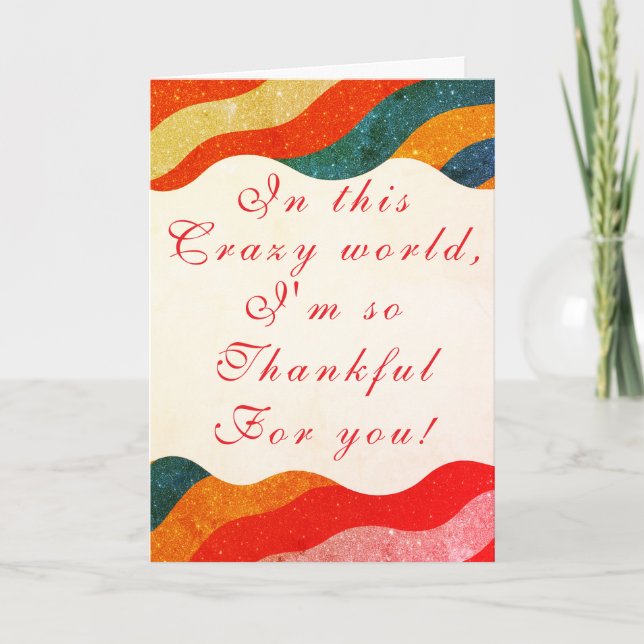 Elegant Sparkly Look Gratitude Birthday Card (Front)