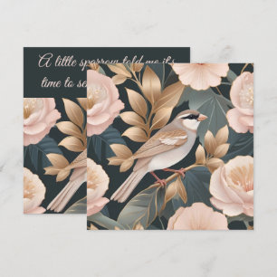 Elegant Sparrow Dusty Pink and Gold Floral