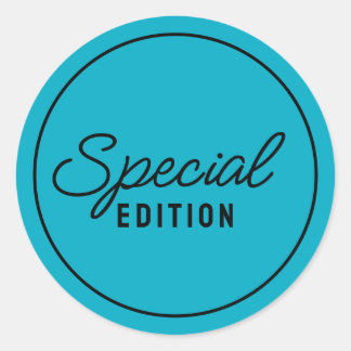 Elegant Special Edition Script Classic Round Sticker