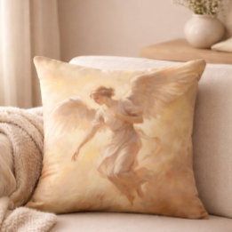 Elegant Spiritual Home Accent Angel Cushion