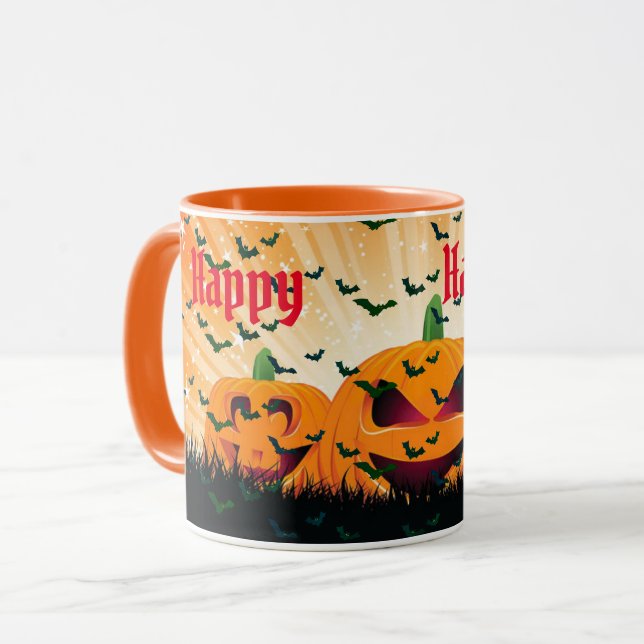 Elegant Spooky Halloween Mug (Front Left)