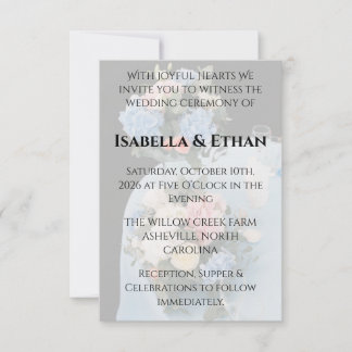 Elegant Spring Daffodil Place Setting Formal Invitation