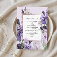 Elegant Spring Flora Irises Wedding 