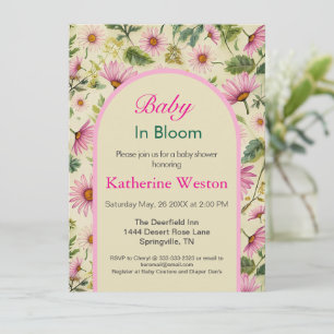 Elegant Spring Floral Baby Shower Invitation