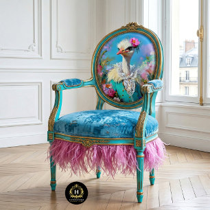 Elegant Spring Floral Ostrich Art Decoupage Tissue Paper