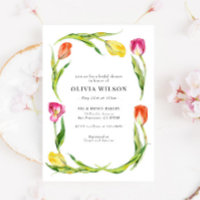 Elegant Spring Flower Tulip Bridal Shower