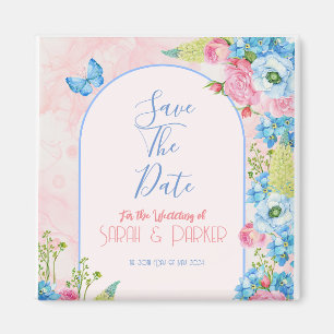Elegant Spring Flowers Save the Date Magnet