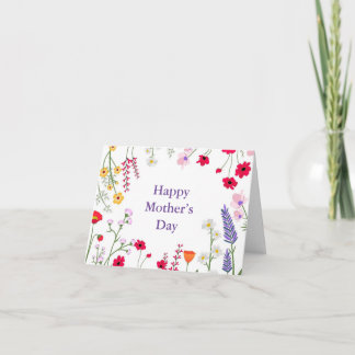 Elegant Spring Wildflowers  Card