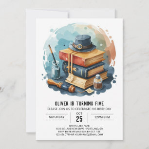 Elegant Spy Detective Birthday Invitation