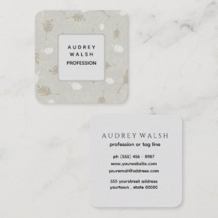 Elegant Square Business Card Design entrepreneurs