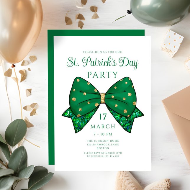 Elegant St. Patrick's Day Party Invitation (Elegant St. Patrick's Day Party Invitation)