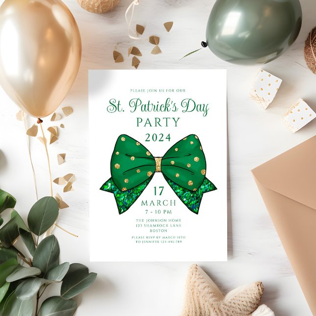 Elegant St. Patrick's Day Party Invitation (Elegant St. Patrick's Day Party Invitation)