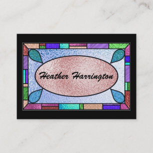 Elegant Stained Glass Business Card