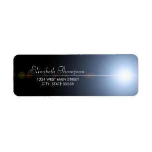 Elegant Star and Space Return Label