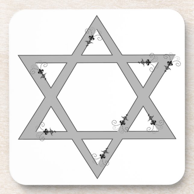 elegant star of david coaster (Front)