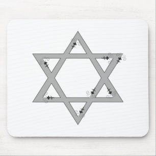 elegant star of david mouse pad