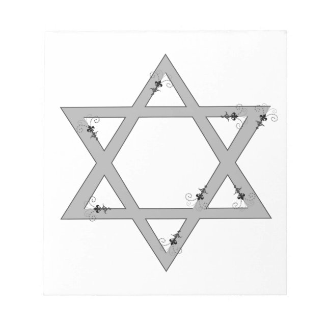 elegant star of david notepad (Front)