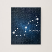 ELEGANT STARRY BLUE WATERCOLOR UNIVERSE - SCORPIO