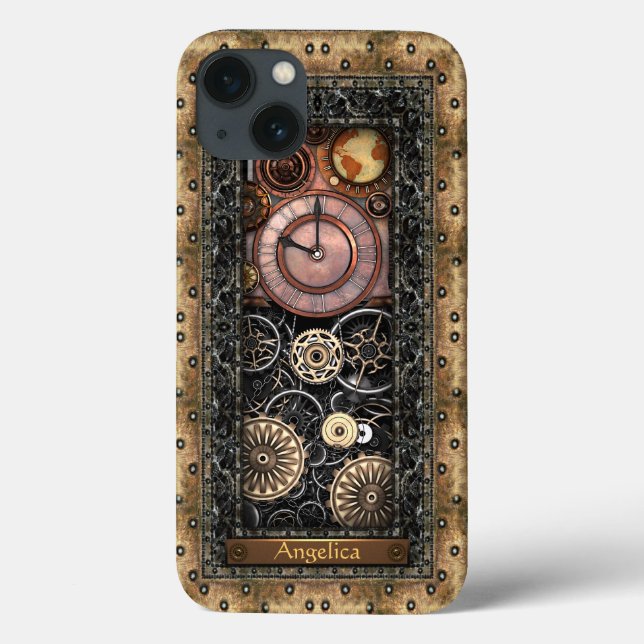 Elegant Steampunk Customisable Case-Mate iPhone Case (Back)