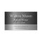 Elegant Steel Effect Monogram Business Card