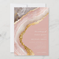 Elegant Stone Agate Marble Chic Wedding