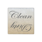 Elegant Stone Clean/Dirty Dishwasher Kitchen Dish