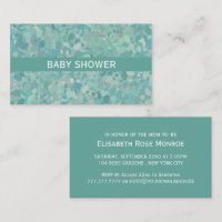Elegant Stone Dot Baby Shower Ticket Invitation