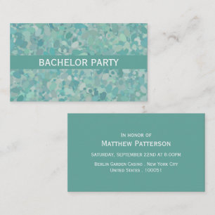 Elegant Stone Dot Bachelor Party Invitation