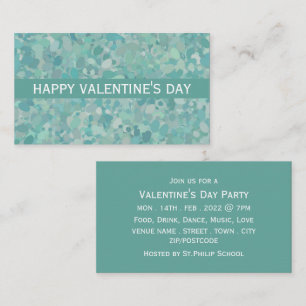 Elegant Stone Dot Valentine's Day Party Invitation