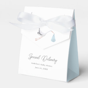 Elegant Stork Baby Shower Favour Box