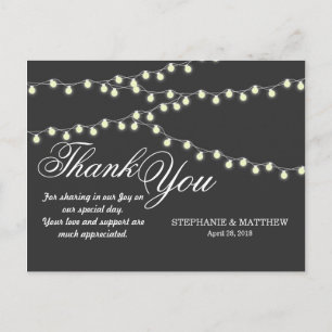 Elegant Strands of Lights Postcard
