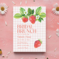 Elegant Strawberry Pink Bridal Shower Brunch
