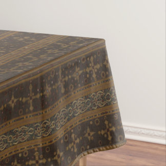 Elegant Striped Batik Tablecloth