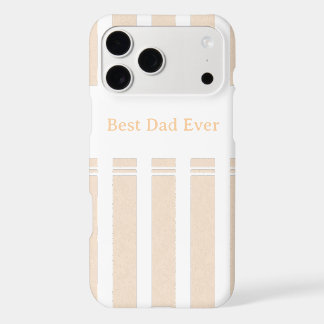 Elegant Striped Best Dad Ever Personalised