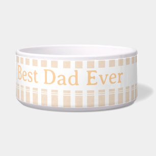 Elegant Striped Best Dad Ever Personalised