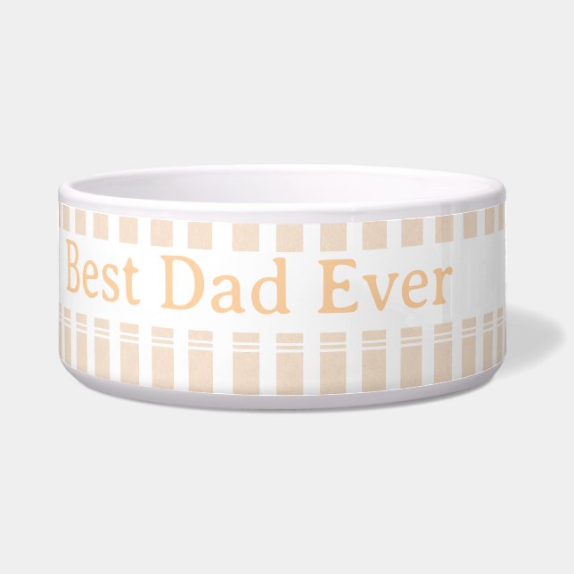 Elegant Striped Best Dad Ever Personalised (Front)