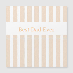 Elegant Striped Best Dad Ever Personalised
