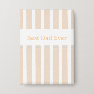 Elegant Striped Best Dad Ever Personalised
