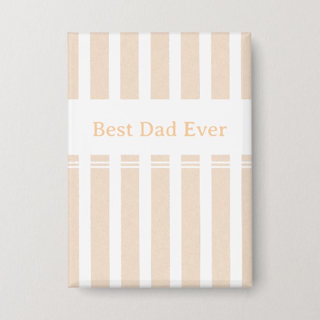 Elegant Striped Best Dad Ever Personalised (Front)
