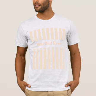Elegant Striped Best Dad Ever Personalised T-Shirt