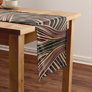 Elegant Striped Wedding Table Runner