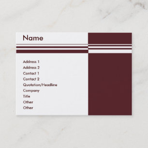 Elegant Stripes Business Card
